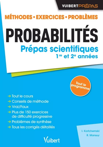 Probabilités - Classes préparatoires scientifiques - Roger Mansuy, Igor Kortchemski - VUIBERT