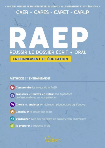 RAEP Enseignement et éducation - Dossier et entretien - Mathieu Clouet, François Sirel - VUIBERT