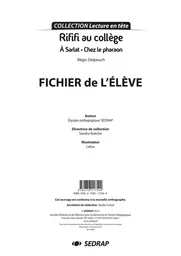 RIFIFI AU COLLEGE NOUV. EDITION - LE FICHIER