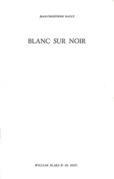 Blanc sur noir