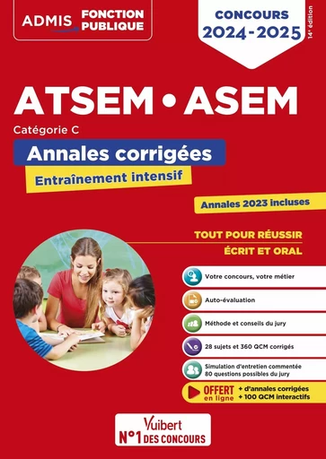 Concours ATSEM et ASEM - Catégorie C - Annales corrigées - Caroline Dubuis-Morel, Élodie Laplace - VUIBERT