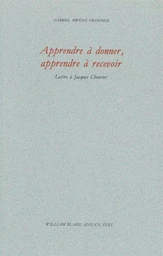 Apprendre à donner, apprendre à recevoir