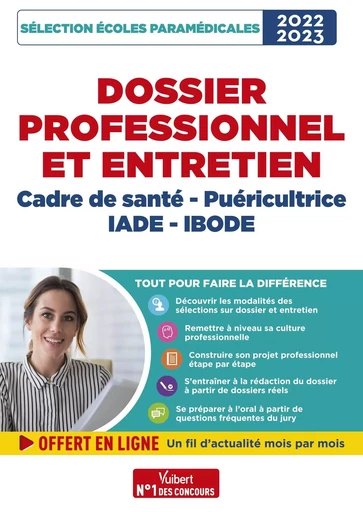 Dossier professionnel - Sélection Cadre de santé, Puéricultrice, IADE et IBODE - Marylène Guillou, Mandi Gueguen - VUIBERT