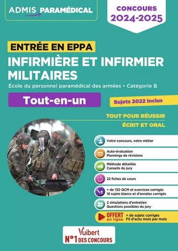 Infirmière et infirmier militaires - Concours entrée en EPPA - Sébastien Drevet, Marion Gauthier, Virginie Serrière - VUIBERT