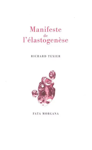 Manifeste de l’élastogenèse - Richard Texier - Fata Morgana