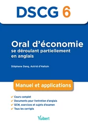 DSCG 6 Oral d'économie se déroulant partiellement en anglais