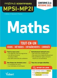 Mathématiques MPSI-MP2I - Tout-en-un