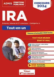 Concours d'accès aux IRA - Catégorie A - Méthode et entraînement