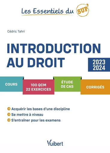 Introduction au droit 2023/2024 - Cédric Tahri - VUIBERT