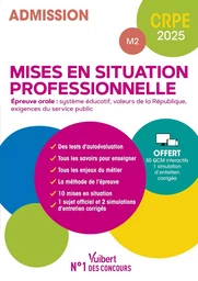 CRPE 2025 - Mises en situation professionnelles (M2) - Epreuve orale d'entretien