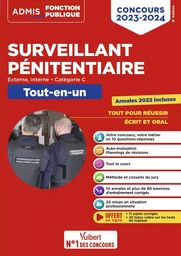 Concours Surveillant pénitentiaire - Catégorie C - Tout-en-un