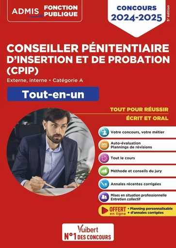 Concours Conseiller pénitentiaire d'insertion et de probation (CPIP) - Catégorie A - Tout-en-un - Christophe Blondel-Deblangy, Pierre-Brice Lebrun - VUIBERT