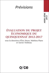 Hors-série 2012 - Évaluation du projet économique du quinquennat 2012-2017