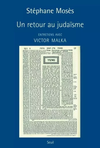 Un retour au judaïsme - Stéphane Mosès - LE SEUIL EDITIONS