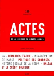 Actes de la recherche en sciences sociales, n°  169