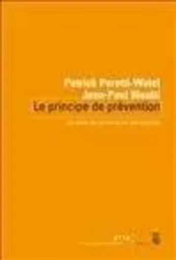 Coédition Seuil-La République des idées Le Principe de prévention - Jean-Paul Moatti, Patrick Peretti-Watel - LE SEUIL EDITIONS