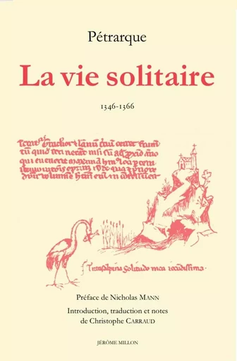 La vie solitaire -  Pétrarque - MILLON