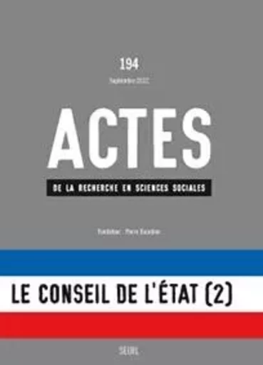 Actes de la recherche en sciences sociales Actes de la recherche en sciences sociales, n°194 -  Collectif - LE SEUIL EDITIONS