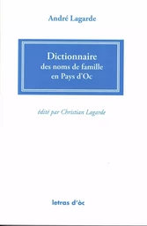 Dictionnaire des noms de famille en Pays d'Oc