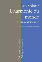 L'HARMONIE DU MONDE  - HISTOIRE D'UNE IDEE