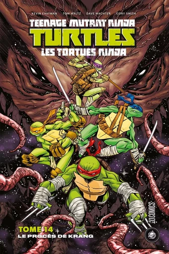 Les Tortues Ninja - TMNT, T14 : Le Procès de Krang - Tom Waltz, Mateus Santolouco, Kevin Eastman, Cory Smith, Dave Wachter - HICOMICS