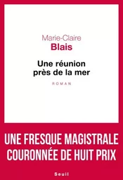 Cadre rouge Une réunion près de la mer