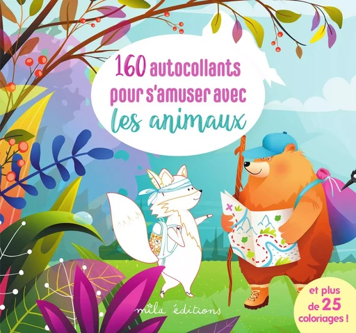 160 autocollants pour s'amuser avec les animaux  -  Collectif - MILA