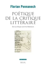 Poétique Poétique de la critique littéraire