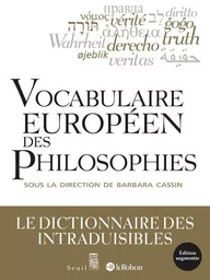 Sciences humaines (H.C.) Vocabulaire européen des philosophies