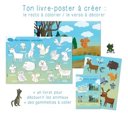 Ton livre poster à créer : les animaux sauvages 