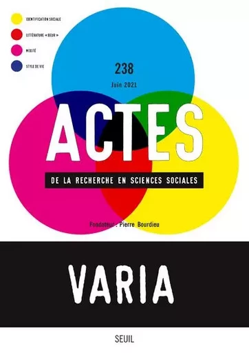 Actes de la recherche en sciences sociales Actes de la recherche en sciences sociales, n° 238. Varia -  Collectif - LE SEUIL EDITIONS