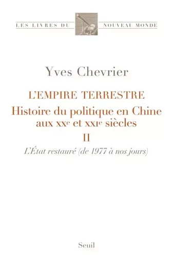 L'Empire terrestre tome 2 - YVES CHEVRIER - LE SEUIL EDITIONS