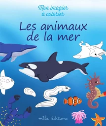 Mon imagier à colorier : les animaux de la mer