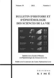 Bulletin d'Histoire et d'Epistemologie...19 / 1