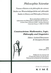 Philosophia Scientiae Cahier Special 6 2006