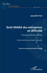 Droit OHADA des entreprises en difficulté