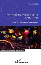 Proposition institutionnelle communiste