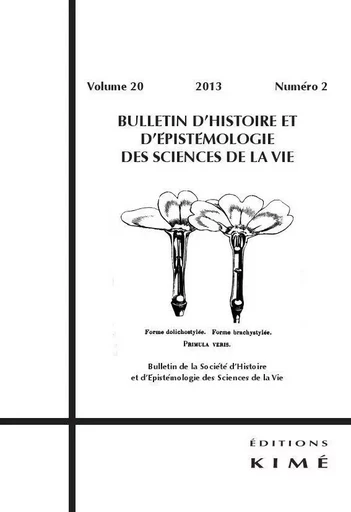 Bulletin d'Histoire et d'Epistemologie...20 / 2 -  Collectif - Kimé