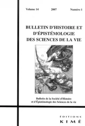 Bulletin d'Histoire et d'Epistemologie des Sciences De