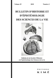 Bulletin d'histoire et d'épistémologie des sciences de la vie n°25/2