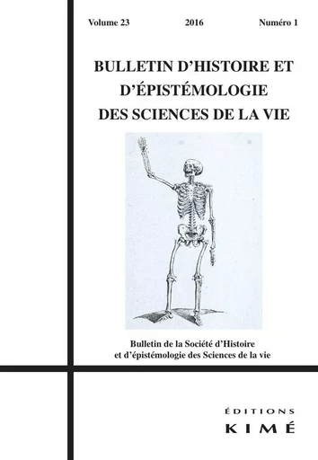 Bulletin d'Histoire et d'Epistemologie 23 / 1 -  Collectif - Kimé