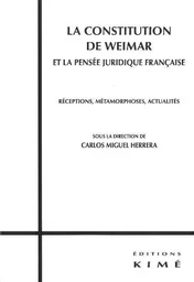 Constitution de Weimar et la Pensée Juridique Française