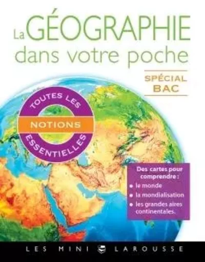 La géographie dans votre poche - Céline BENARD - LAROUSSE