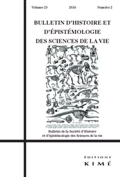 Bulletin d'Histoire et d'Epistemologie 23 / 2