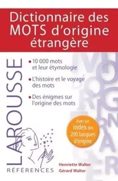 Dictionnaire des mots d'origine étrangère