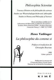 Philosophia Scientiae Cahier Special 8 2008