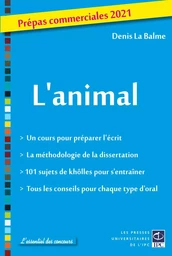 L'animal - prépas commerciales 2021