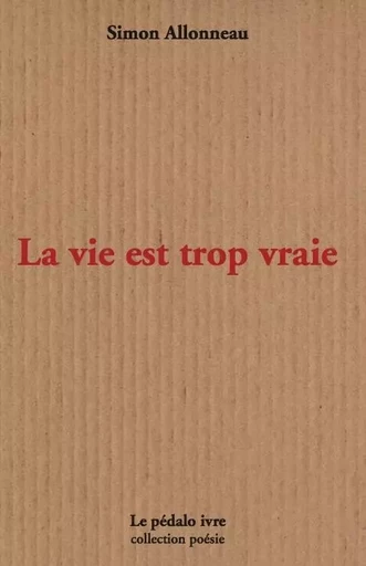 La vie est trop vraie - SIMON ALLONNEAU - PEDALO IVRE