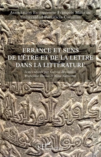 Errance et sens de l'être et de la lettre dans la littérature - Françoise Hanus - Editions L'Harmattan