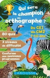 Qui sera le champion en orthographe ?